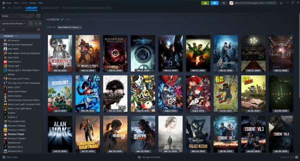 Tài Khoản Nhiều Game chuyên Kinh Dị (Đã Cập Nhật Resident Evil Requiem)